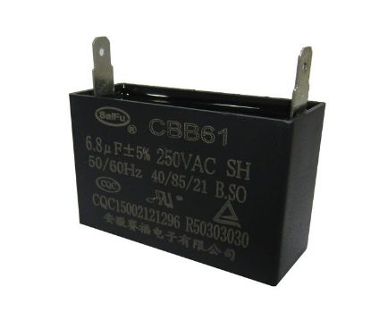 Picture of CAPACITOR C/FAN 6.8uF 250VAC
