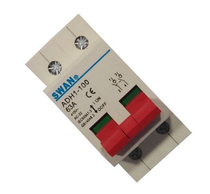 Picture of ISOLATOR 2 POLE 63A DIN RAIL