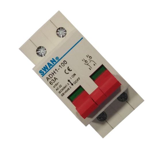 Picture of ISOLATOR 2 POLE 63A DIN RAIL