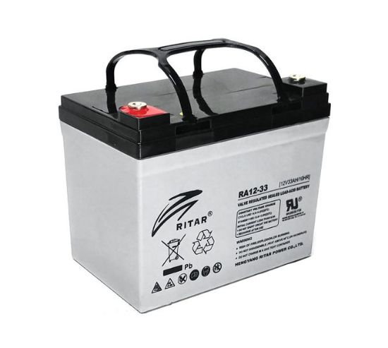 Picture of BATTERY SLA 12V 33AH 195x130x180MM F11 TERMINALS