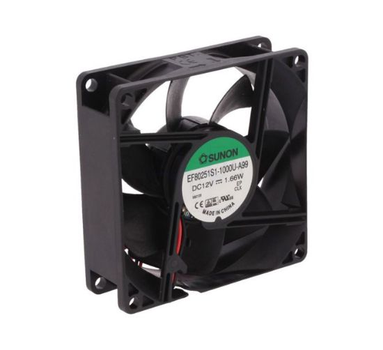 Picture of 12VDC AXIAL FAN 80sqx25mm SLV 41CFM LEAD
