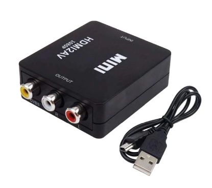 Picture of HDMI INPUT TO AV CONVERTER UP SCALER 1080P HD - BLK