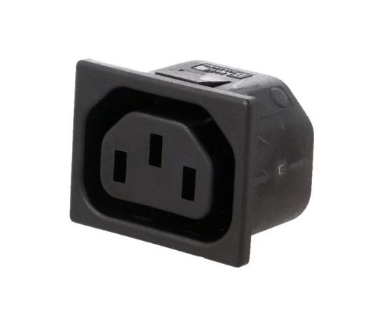 Picture of C13 IEC SOCKET 10A 250V AC SNAP-IN