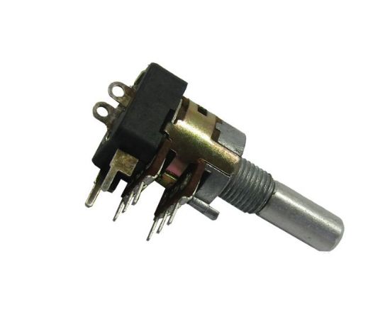 Picture of 16MM POTENTIOMETER W/SWITCH S/T LIN DUAL 50K