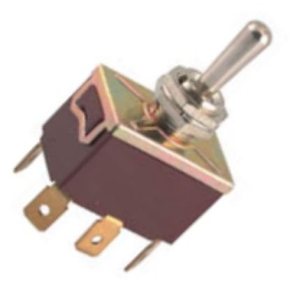 Picture of MEDIUM TOGGLE SWITCH DPDT ON-ON SPADE TERMINAL
