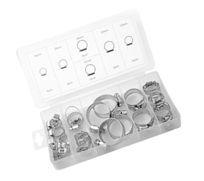 Picture of ASSORTMENT OF 26 HOSE / PIPE CLAMPS