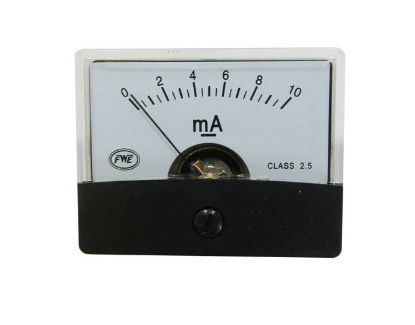 Picture of AMPMETER ANALOG DC 10mA 60x45