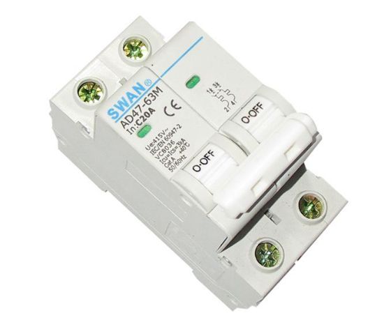 Picture of CIRCUIT BREAKER 3KA C CURVE 2P 20A