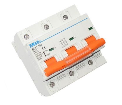Picture of CIRCUIT BREAKER 10KA D CURVE 3P 100A