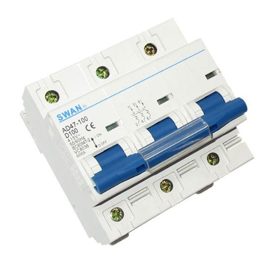 Picture of CIRCUIT BREAKER 6KA D CURVE 3P 100A