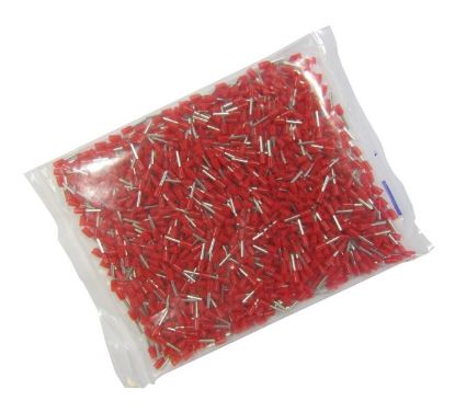 Picture of TERMINAL BOOT LACE RED 0.75mm2 L=8 -1K/BAG