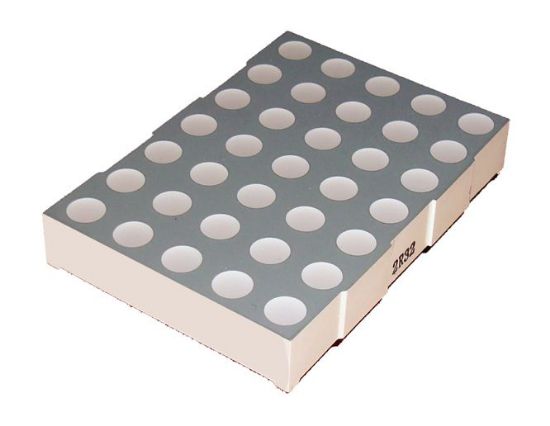 Picture of DISP LED DOTS MATRIX 5x7 RED CC CH=50mm