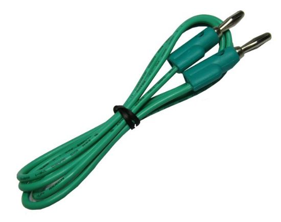 Picture of BANANA PLUG TO PLUG 4MM LEAD 900MM GREEN
