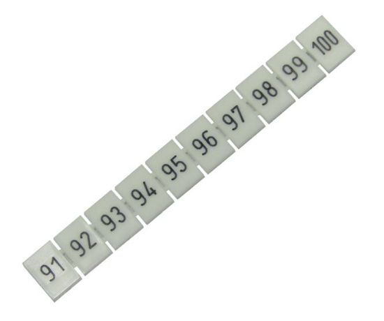 Picture of TERMINAL MARKER STRIP D/R 8.2mm 10 POLE No.91-100