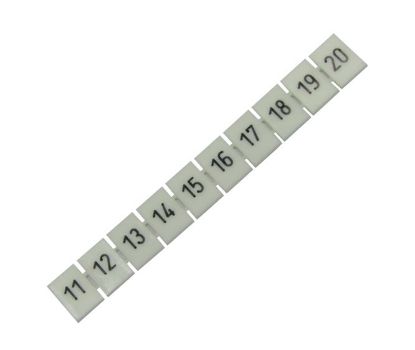 Picture of TERMINAL MARKER STRIP D/R 8.2mm 10 POLE No.11-20