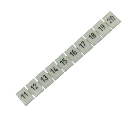 Picture of TERMINAL MARKER STRIP D/R 8.2mm 10 POLE No.11-20