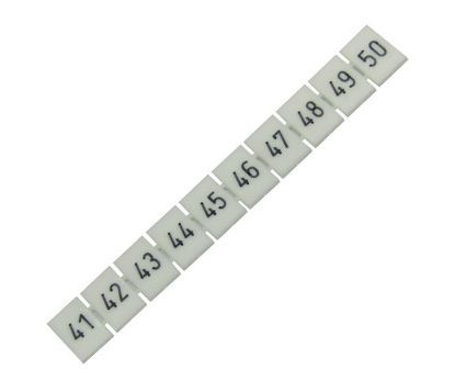 Picture of TERMINAL MARKER STRIP D/R 8.2mm 10 POLE No.41-50