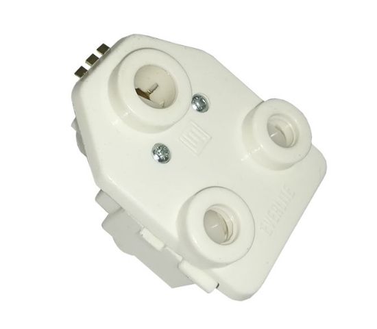 Picture of MAINS AC SOCKET 16A 220VAC WHITE INSERT TYPE