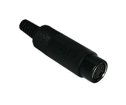 Picture of SOCKET MINI-DIN 4W IN-LINE