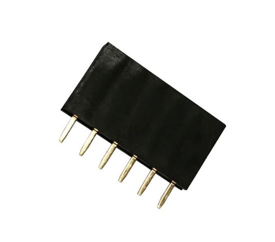 Picture of HOUSED SOCKET 6W 2.54mm 180-DEG PCB TH=8.5
