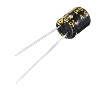Picture of ELECTROLYTIC CAPACITOR RADIAL 470UF 16V 10x12.5 P=5
