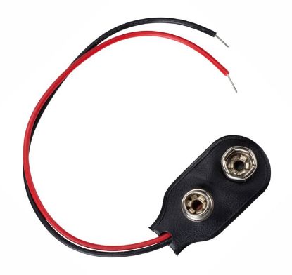 Picture of 9V BATTERY CLIP I-LEAD STD TYPE 150mm LEAD - DEBULK