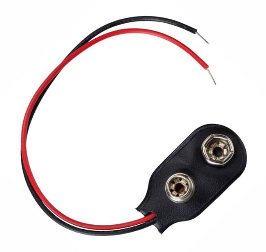 Picture of 9V BATTERY CLIP I-LEAD STD TYPE 150mm LEAD - DEBULK