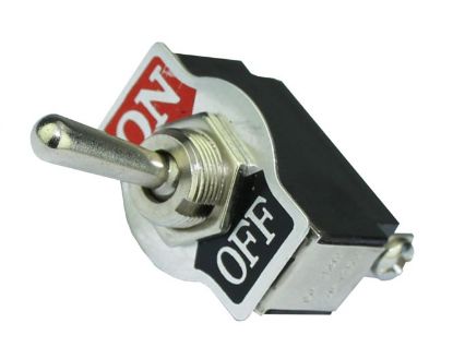 Picture of TOGGLE SWITCH MEDIUM SPST SCR ON-OFF LEGEND - DEBULK