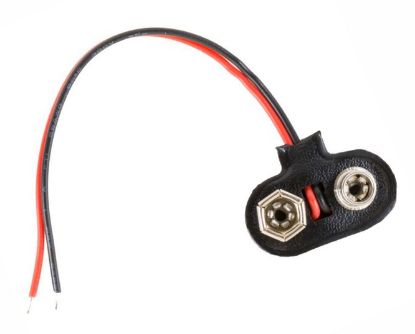 Picture of CLIP FOR 9V BATTERY T-LEAD STD PM3 - DEBULK