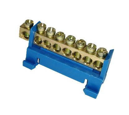 Picture of NEUTRAL BAR TERMINAL NON-INSULATED 8-POLE BLUE P/MOUNT