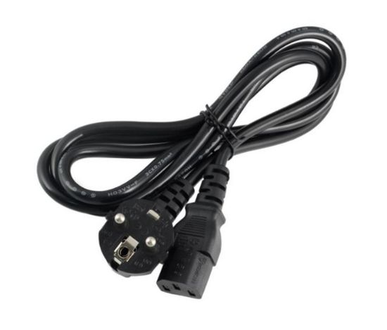 Picture of C13 SOCKET - SCHUKO R/A PLUG-IEC - 1.5M BLACK