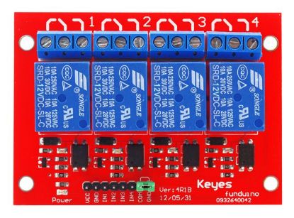 Picture of 4-CH 12v RELAY BOARD 240V 10A