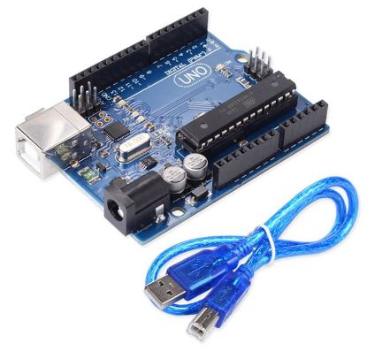 Picture of ARDUINO UNO R3 DEVELOP. WITH DIP CHIP + USB LEAD
