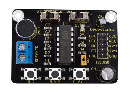 Picture of ISD1820 VOICE RECORDING AND PLAYBACK MODULE