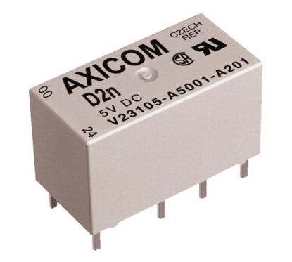 Picture of RELAY DPDT 1A 5VDC RECT 8PCB