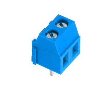 Picture of SCREW TERMINAL BLOCK PCB 2W 3.81 STR BLUE