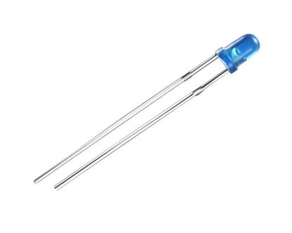 Picture of LED 3mm DI-BLUE RND 500mcd 30-DEG
