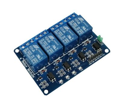 Picture of 4-CHANNELS RELAY PCB MODULE 12V COILS