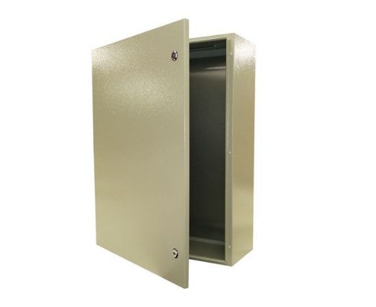 Picture of STEEL ENCLOSURE GREY LOCKABLE 2-KEY HOLE 400x300x200mm