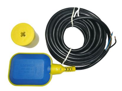 Picture of 4-AMP FLOAT LEVEL SWITCH  5m CABLE & WEIGHT