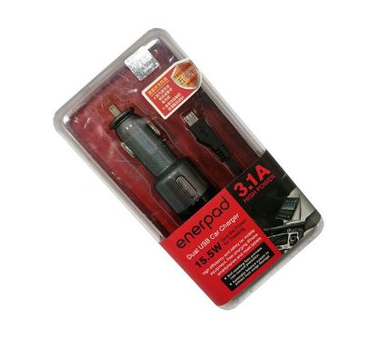 Picture of PL-31 DUAL USB CHARGER 3.1A IRON GREY