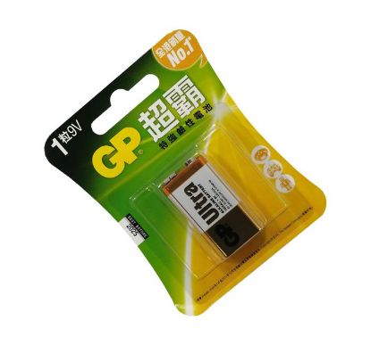Picture of PP3=9V=BATTERY ALKALINE ULTRA 1/PACK