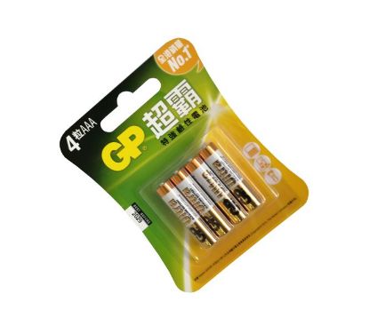 Picture of R03/AAA BATTERY 1.5V 4/PACK, ALKALINE