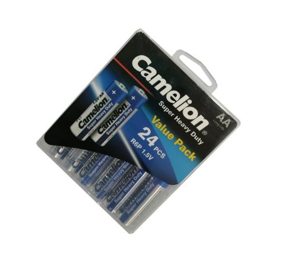 Picture of R6/AA BATTERY 1.5V 24/PACK, ZINC CARBON EXP:10-2025