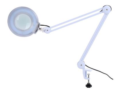 Picture of CLAMP ON DESK / TABLE MAGNIFIER LED 220V X5 MAGNIFICATION