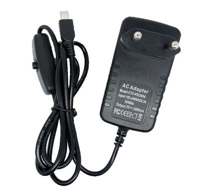 Picture of POWER SUPPLY FOR RASPBERRY Pi 5V 3A USB-C