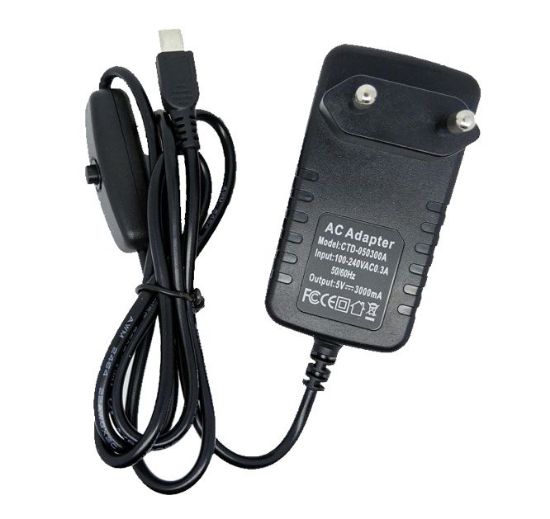 Picture of POWER SUPPLY FOR RASPBERRY Pi 5V 3A USB-C
