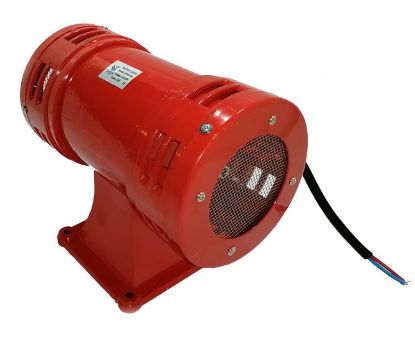 Picture of 2-WAY MOTOR METAL SIREN 220VAC 109x204x169mm RED