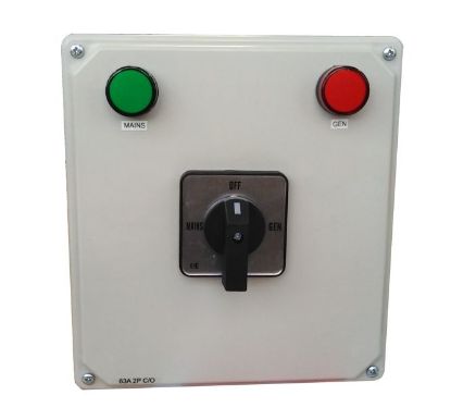 Picture of CHANGE OVER SWITCH 40A 2P 3-POS ENCLOSED