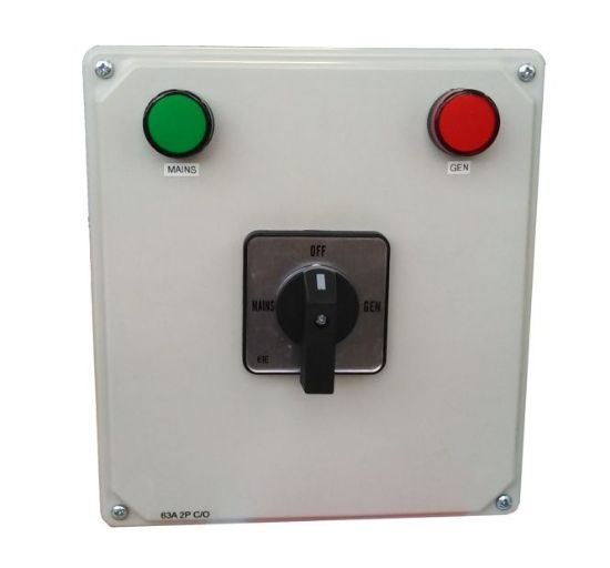 Picture of CHANGE OVER SWITCH 40A 2P 3-POS ENCLOSED